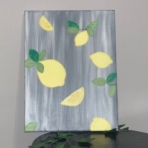 9by12 canvas painting of lemons 🍋!